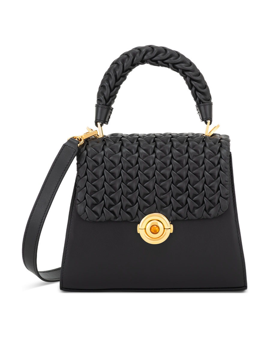 Calista M, Hand-pleated with Citrine Push Lock