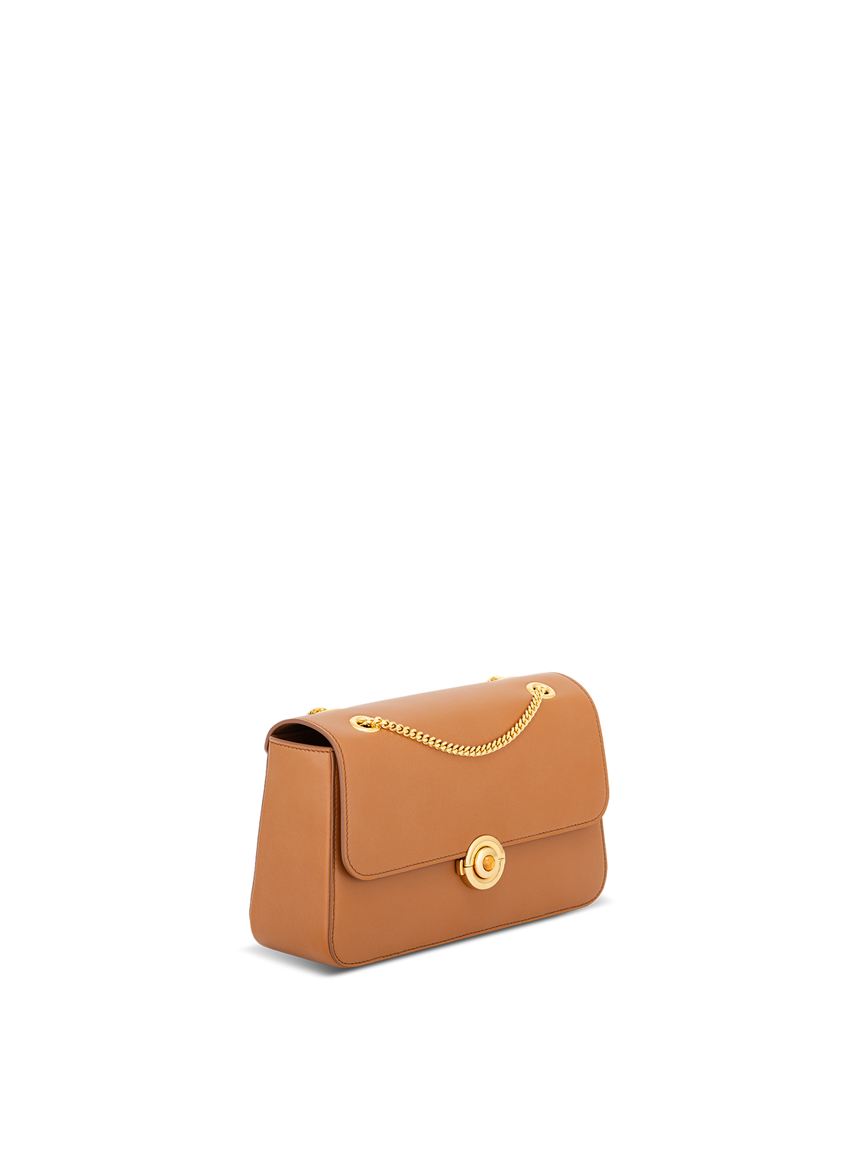 Amoura Citrine Push Lock in Bruno, side view