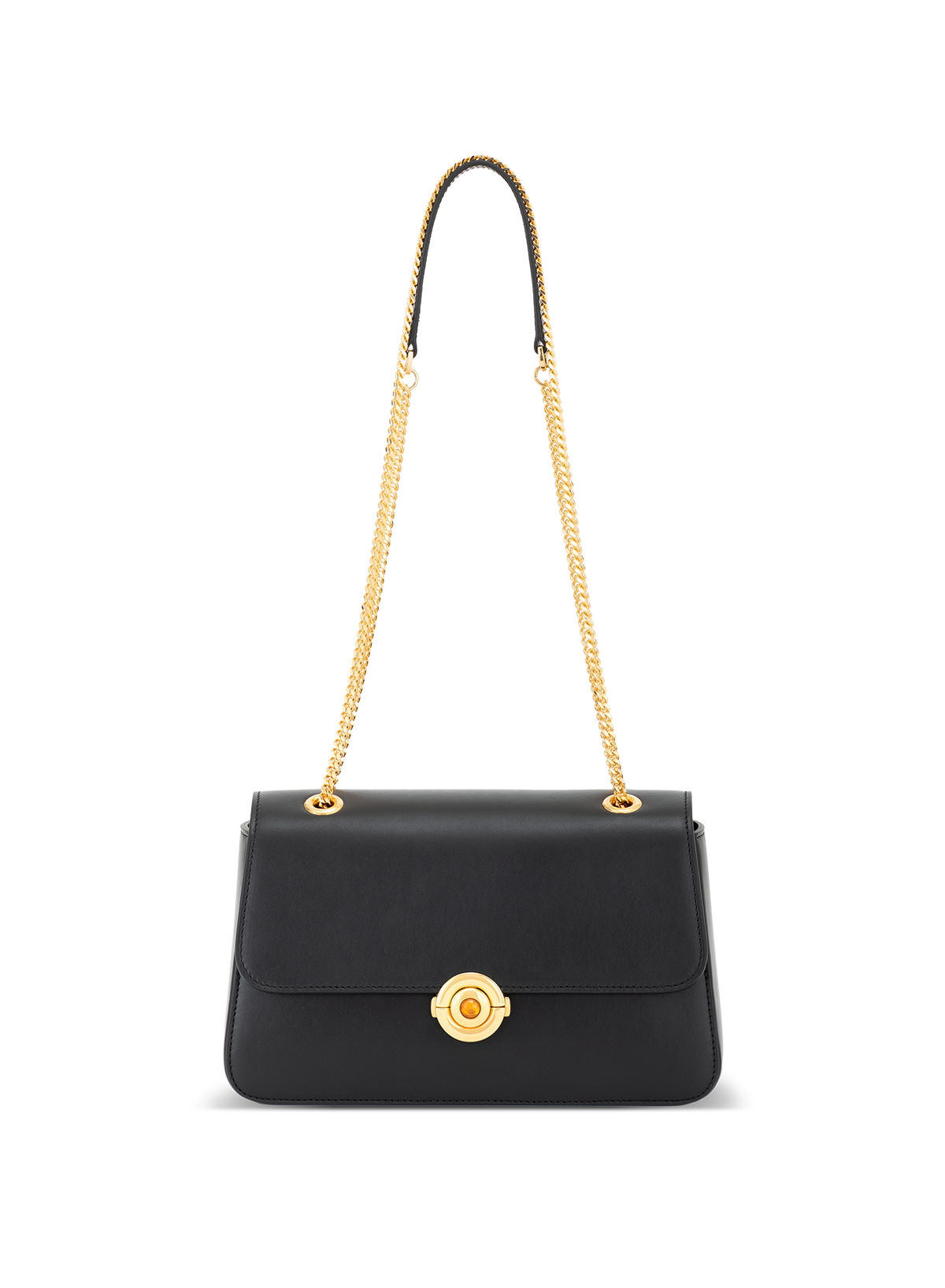 Amoura Citrine Push Lock in Obsidian, strap detail