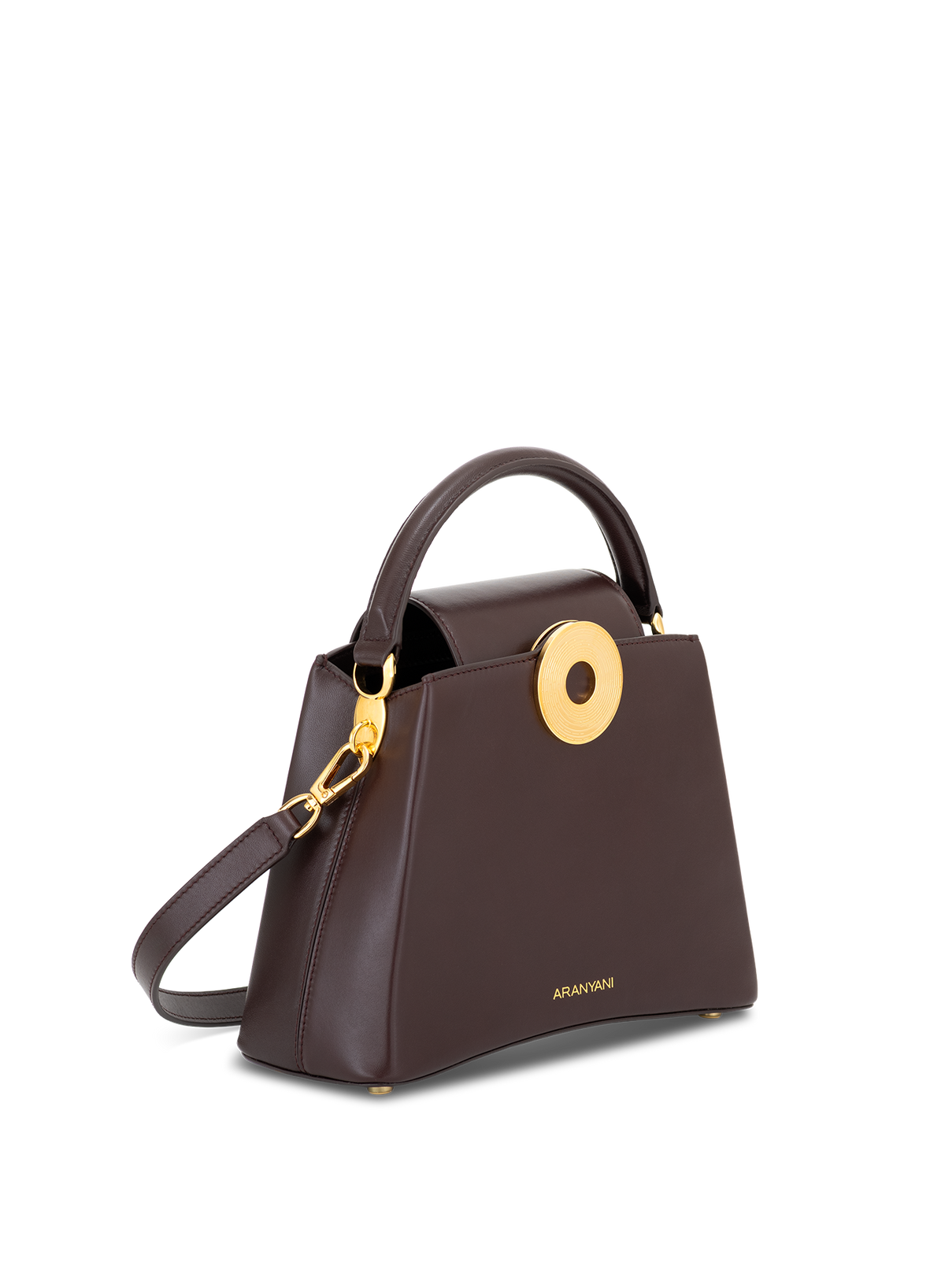 Electra M Monogram in Mahogany, side view