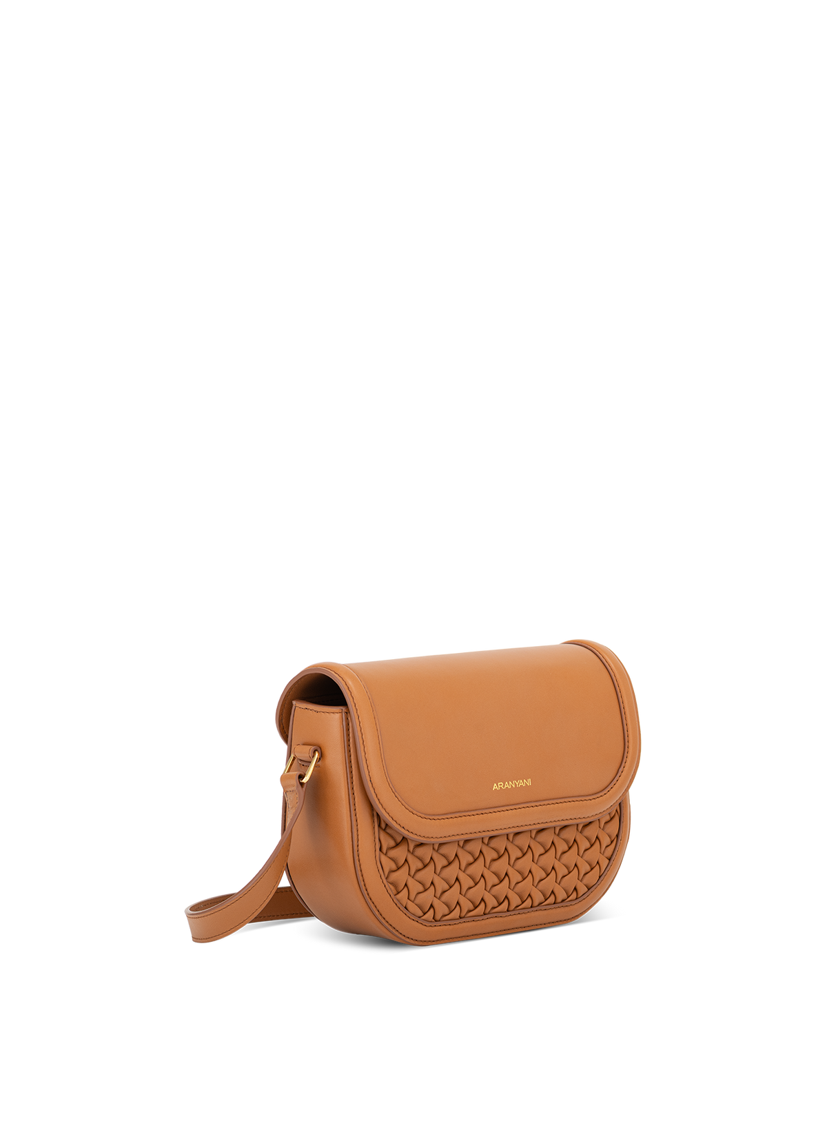 Astra Crossbody Hand-pleated in Bruno, side view