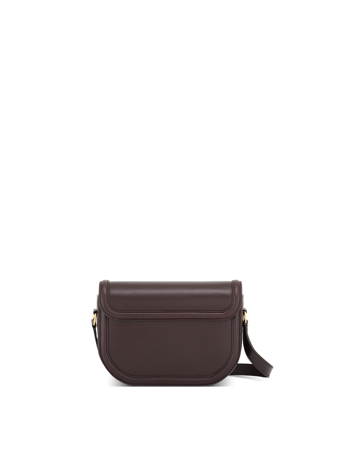 Astra Crossbody Hand-pleated in Mahogany, back view