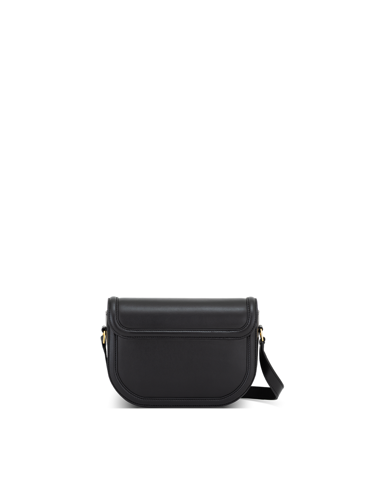 Astra Crossbody Hand-pleated in Obsidian, back view