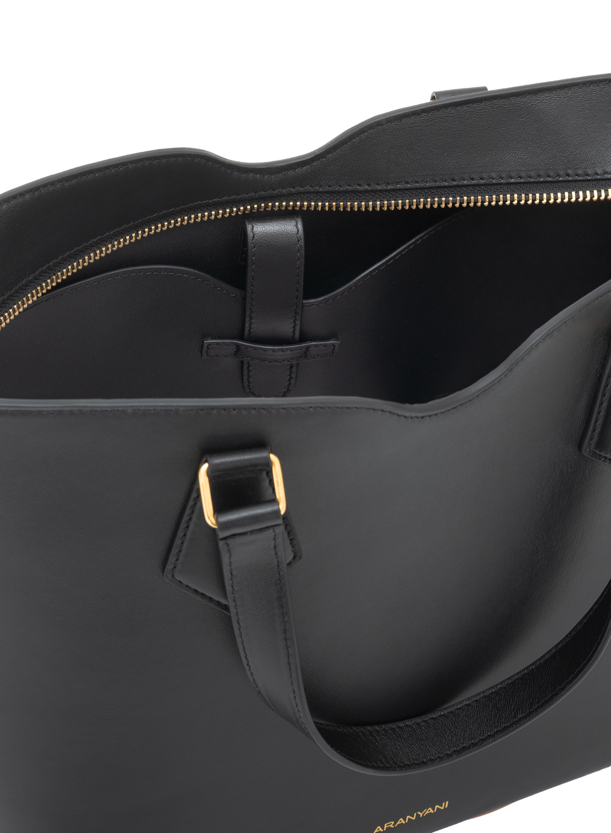 Amala M Tote in Obsidian, top view
