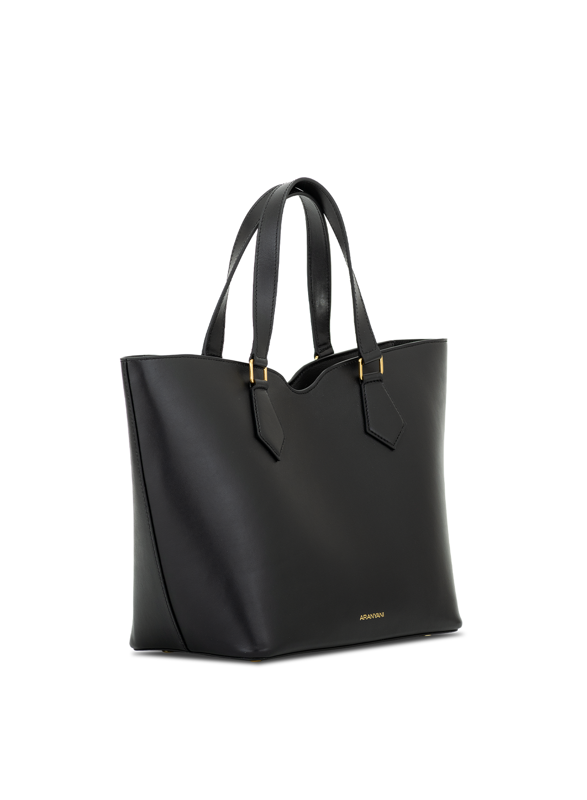 Amala M Tote in Obsidian, side view