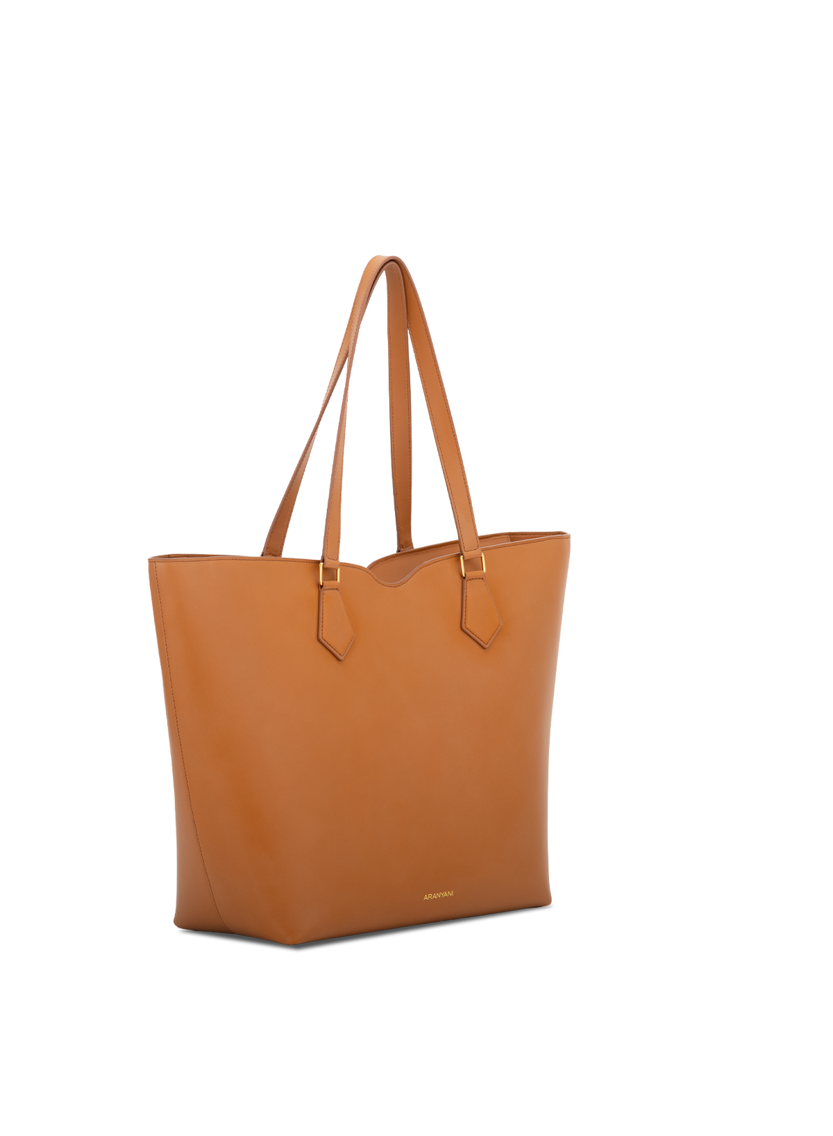 Amala L Tote Silken Nappa in Bruno, side view