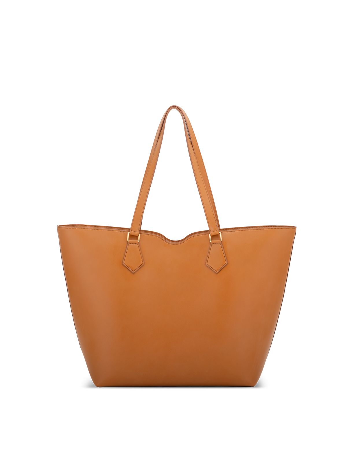 Amala L Tote Silken Nappa in Bruno, back view