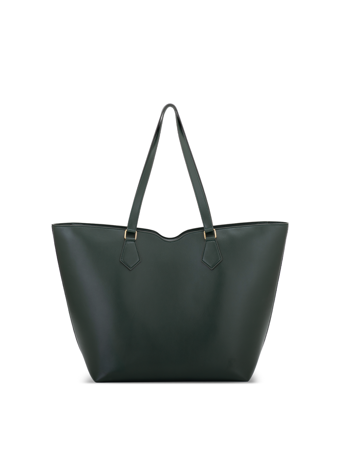 Amala L Tote Silken Nappa in Green, back view