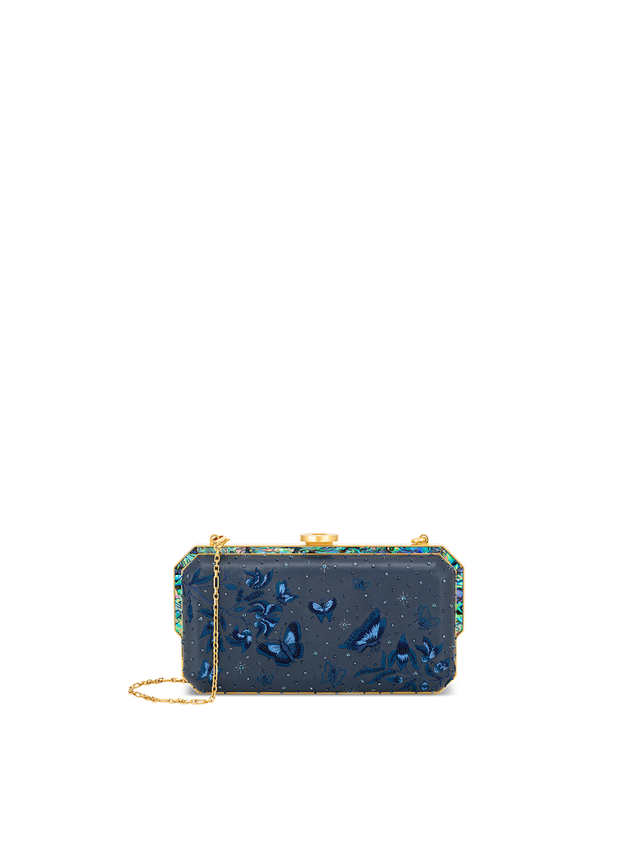 Laya Framed Clutch, Embellished