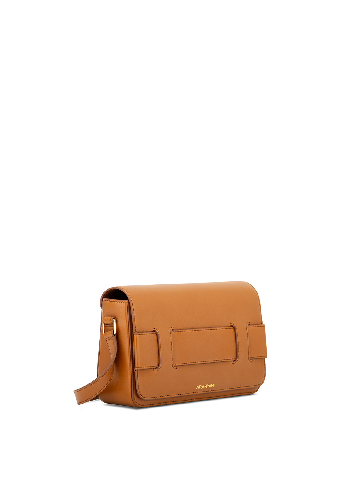 Tara Crossbody in Bruno, side view