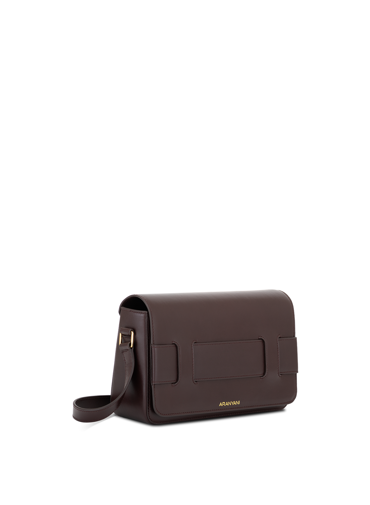 Tara Crossbody in Mahogany, side view