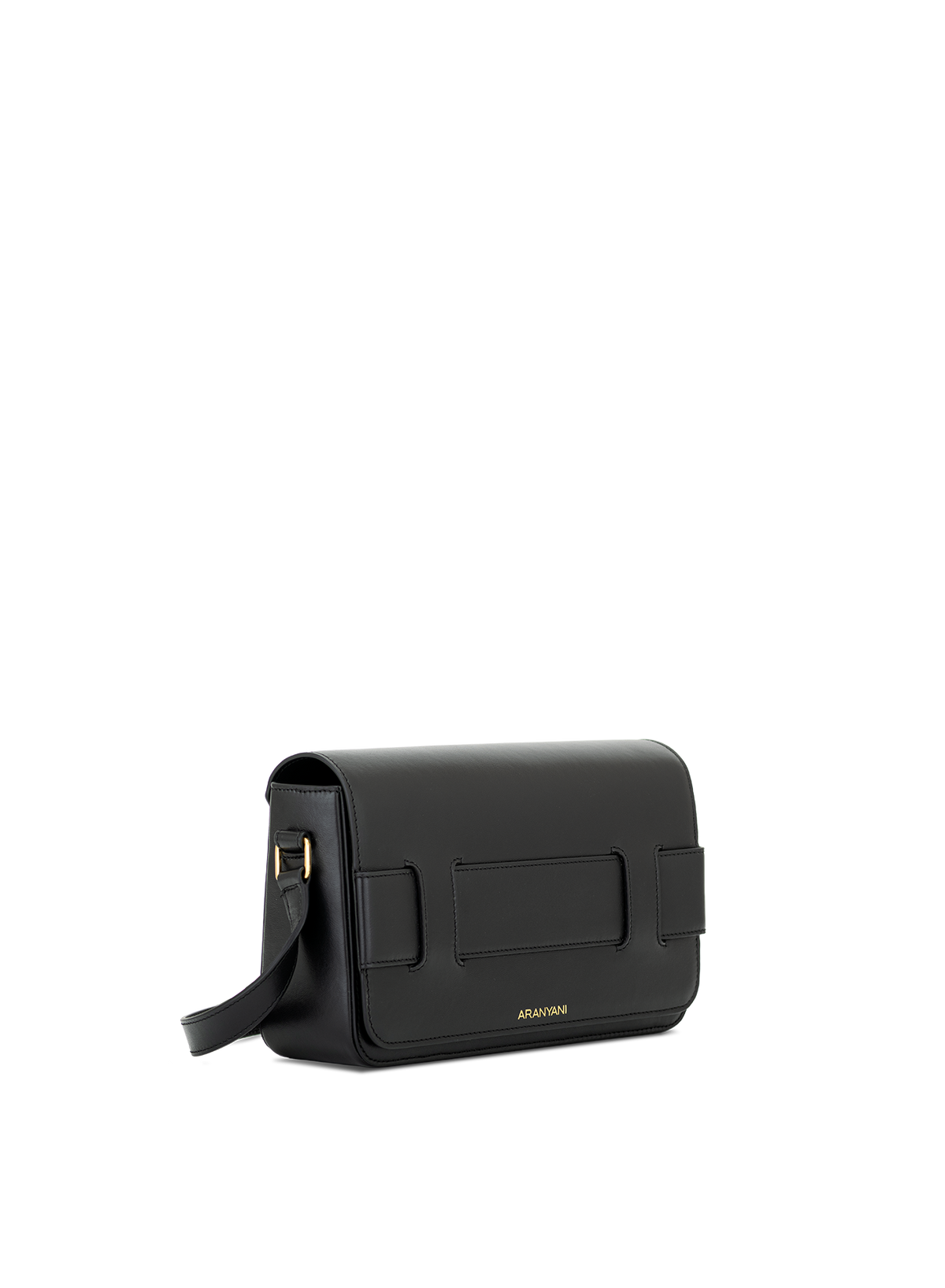 Tara Crossbody in Obsidian, side view