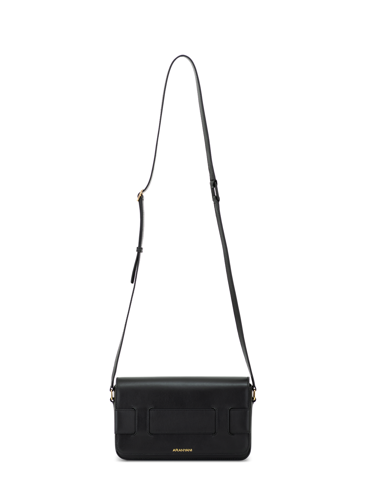 Tara Crossbody in Obsidian, strap detail