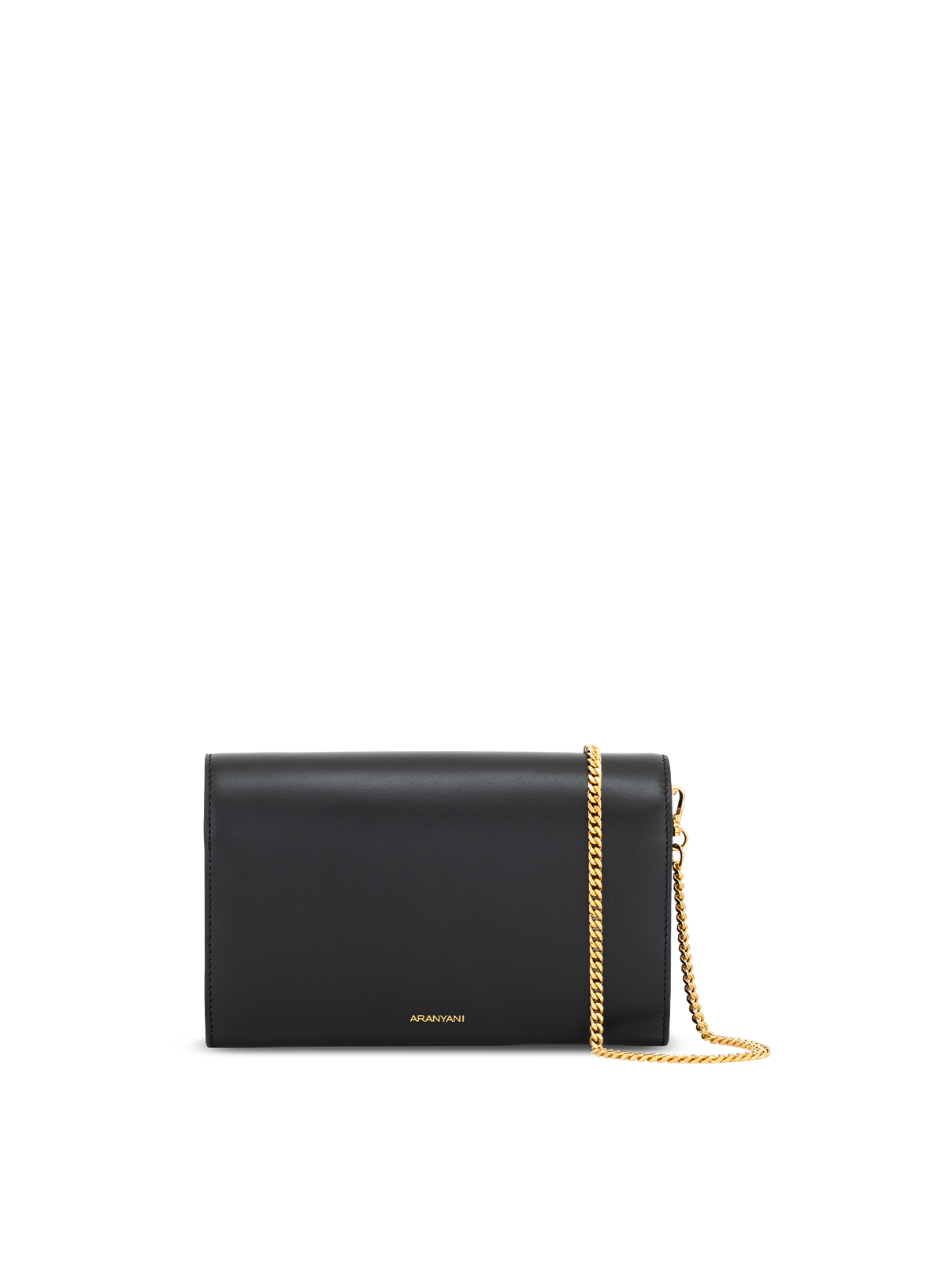 Tara Clutch in Obsidian, back view