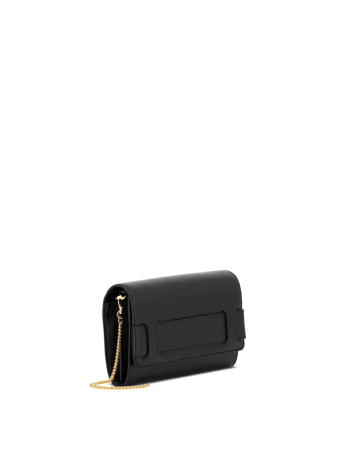 Tara Clutch in Obsidian, side view