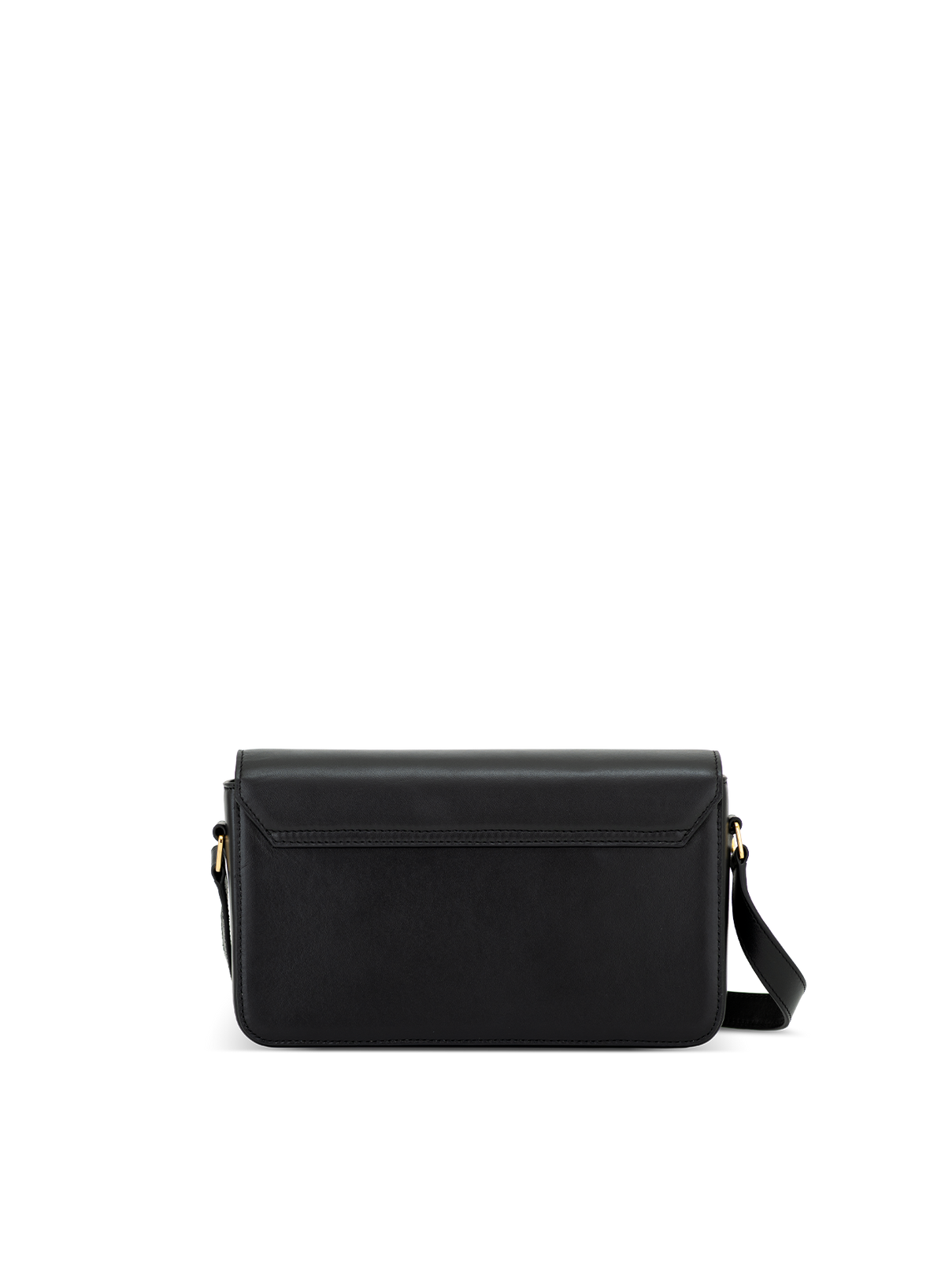 Tara Crossbody Hand-painted in Obsidian, back view