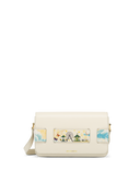 Tara Crossbody Hand-painted in Sand, front view