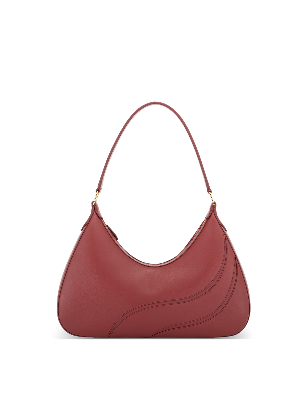 Velora Cutwork in Lava Red, front view