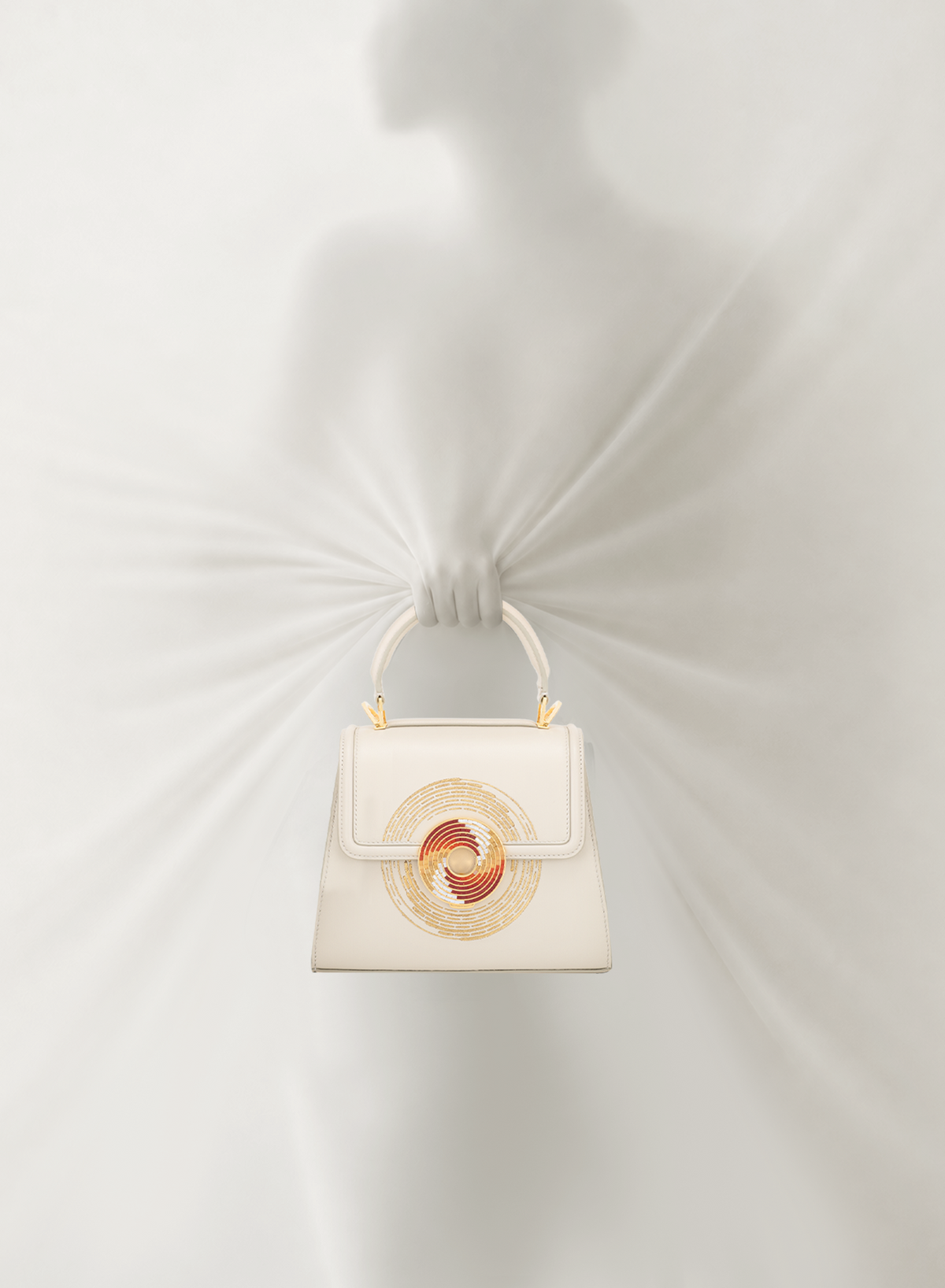 Calista M Mosaic with Zardozi in Sand, Lifestyle