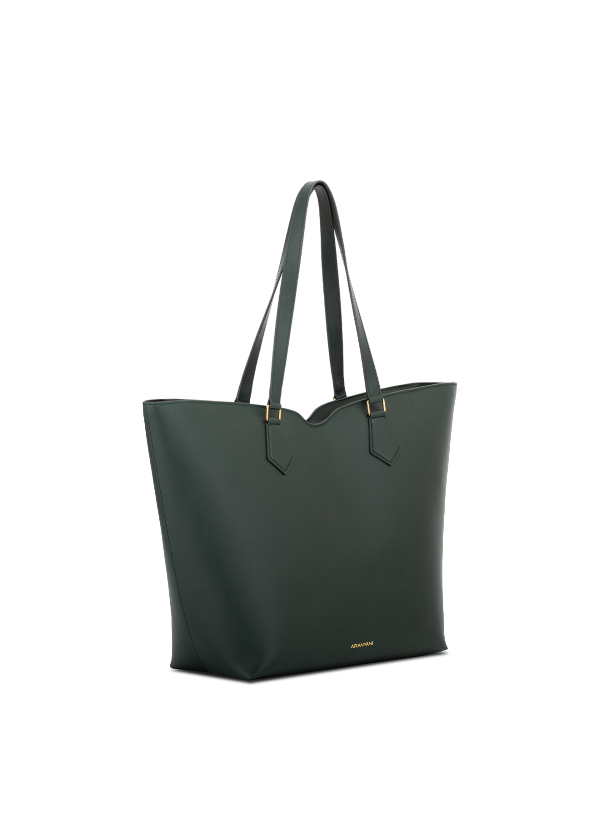 Amala L Tote French Calf Nappa in Green, side view