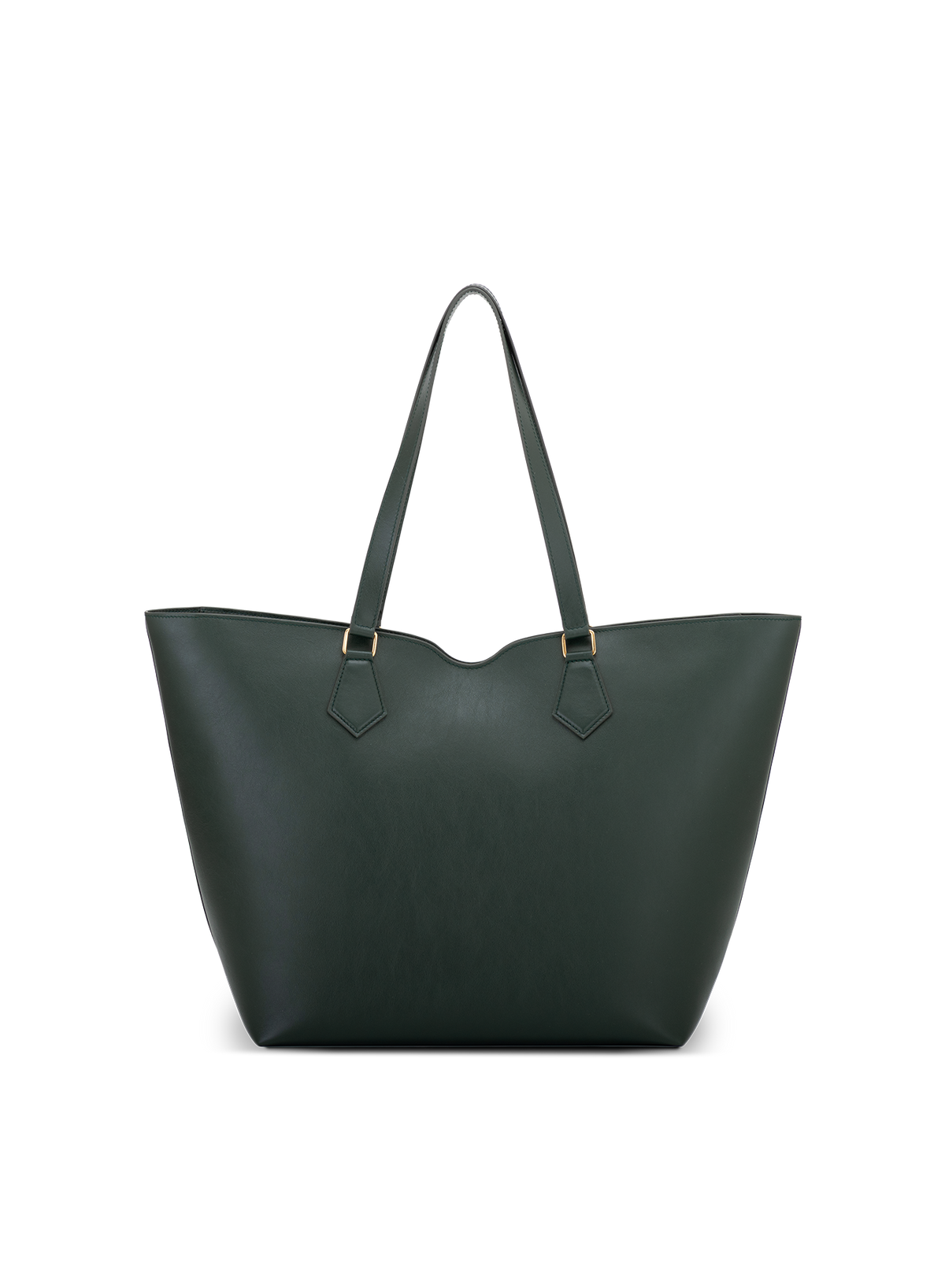 Amala L Tote French Calf Nappa in Green, back view