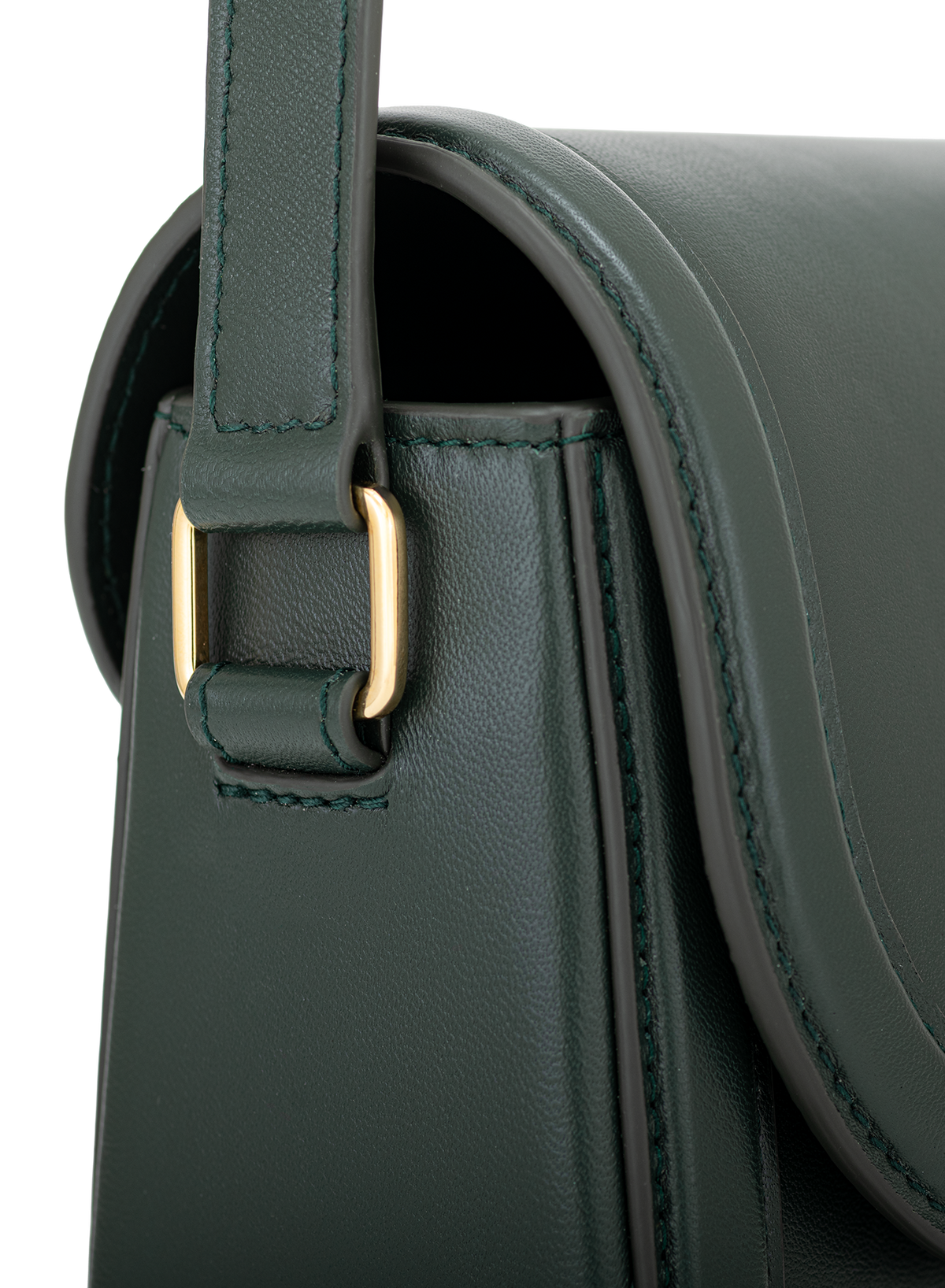 Astra Crossbody in Green, close-up detail
