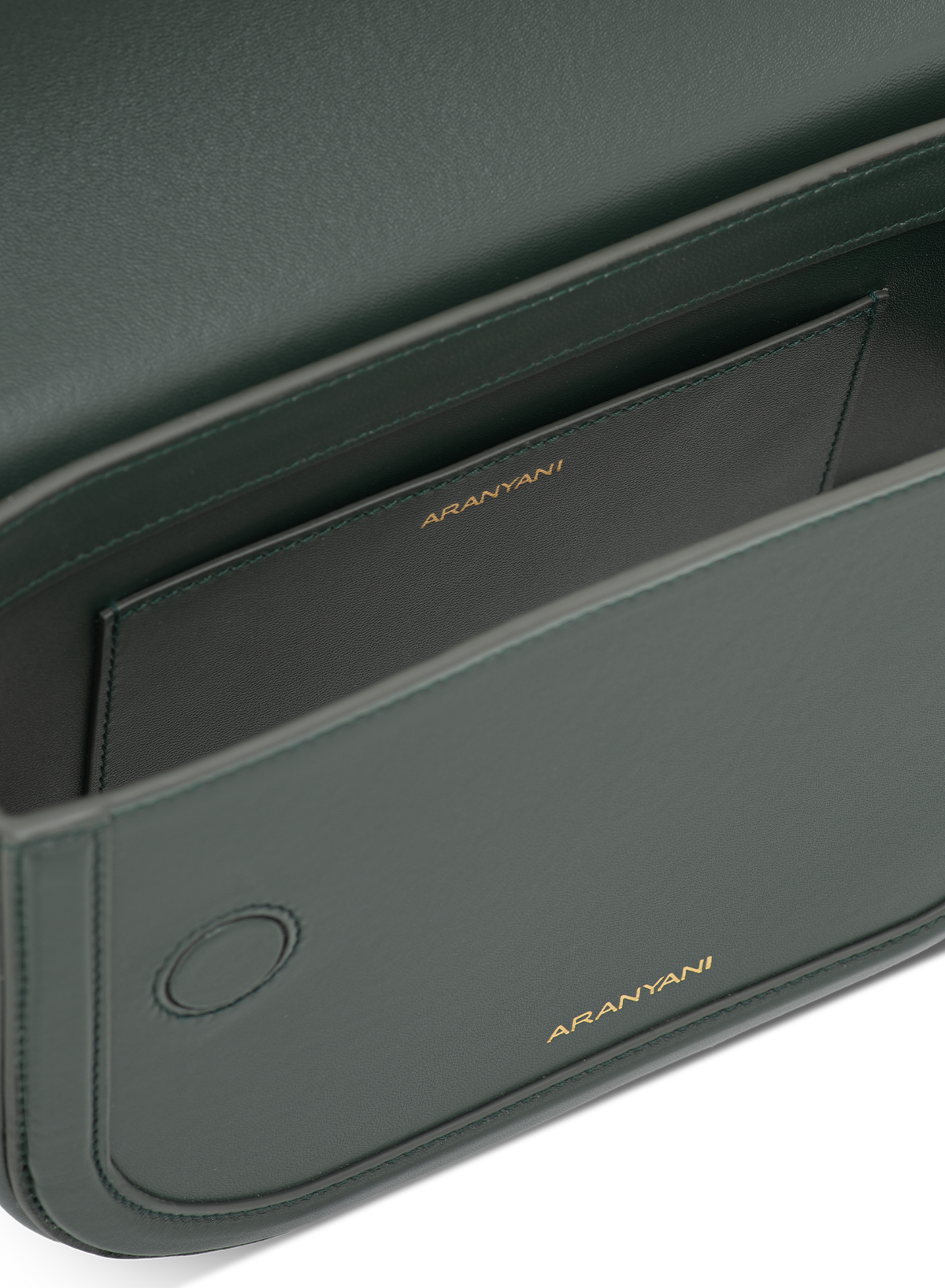 Astra Crossbody in Green, top view