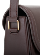 Astra Crossbody in Mahogany, close-up detail