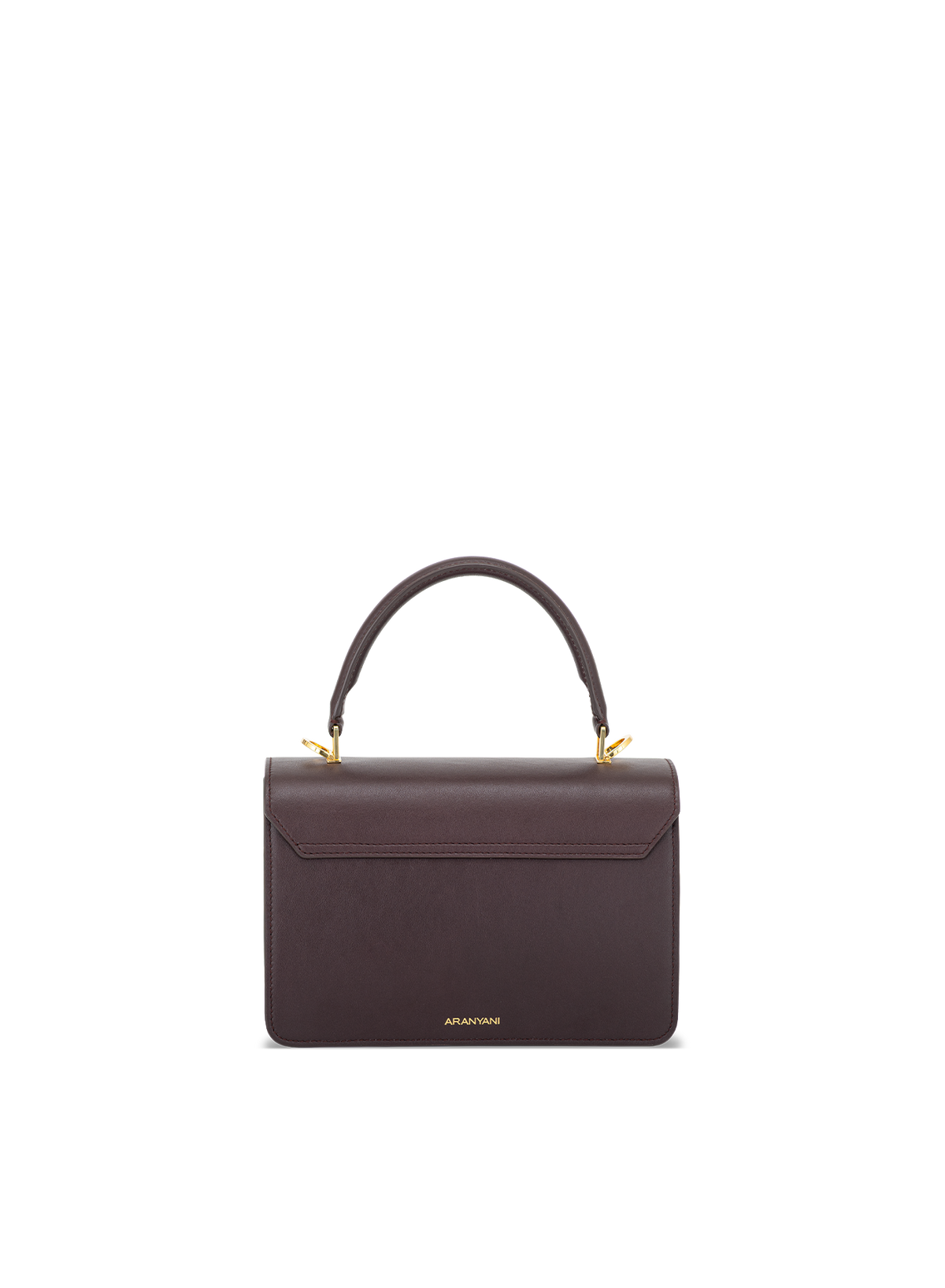 Lila Citrine Push Lock in Plum, back view