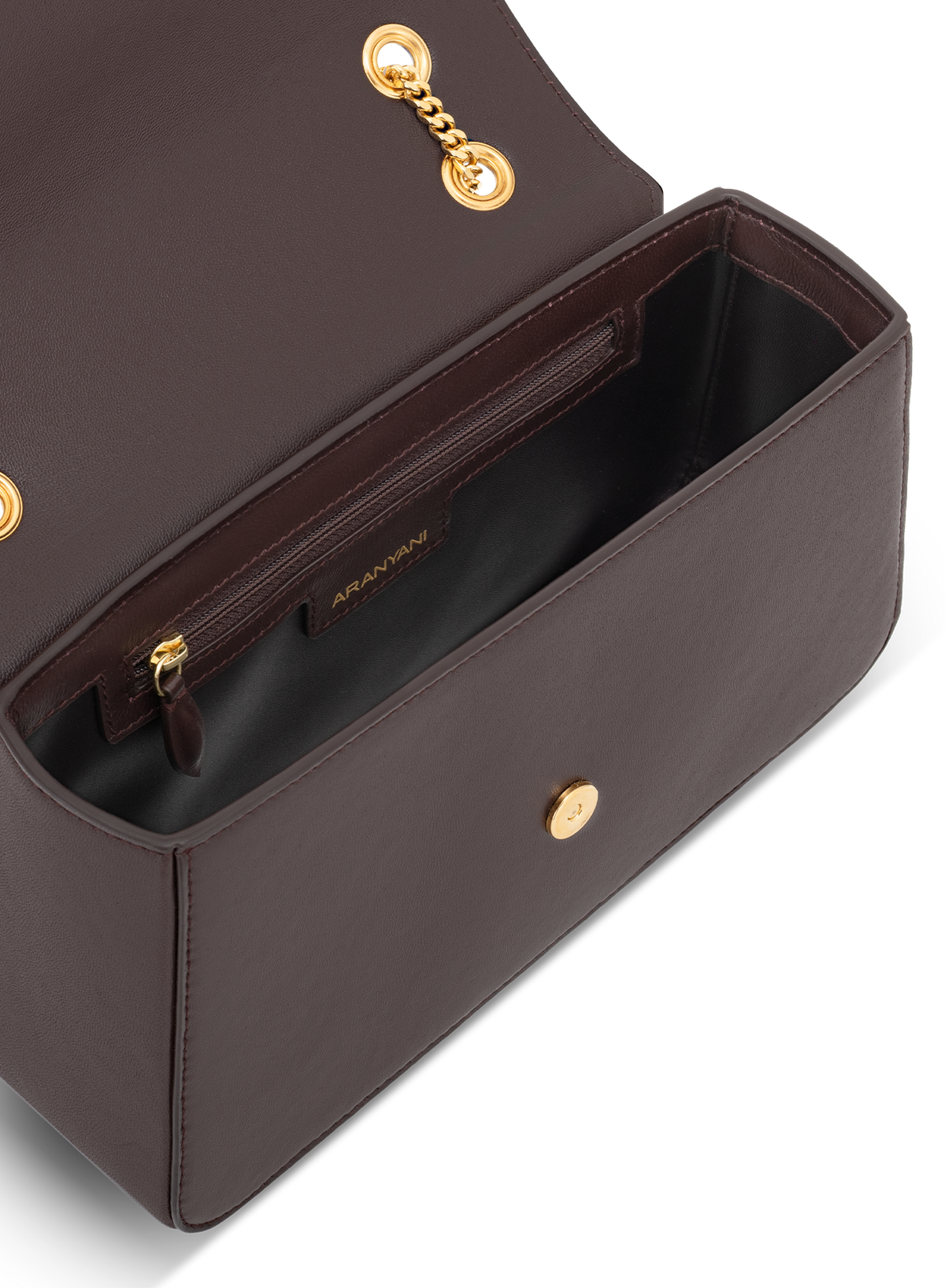 Amoura Monogram in Mahogany, top view