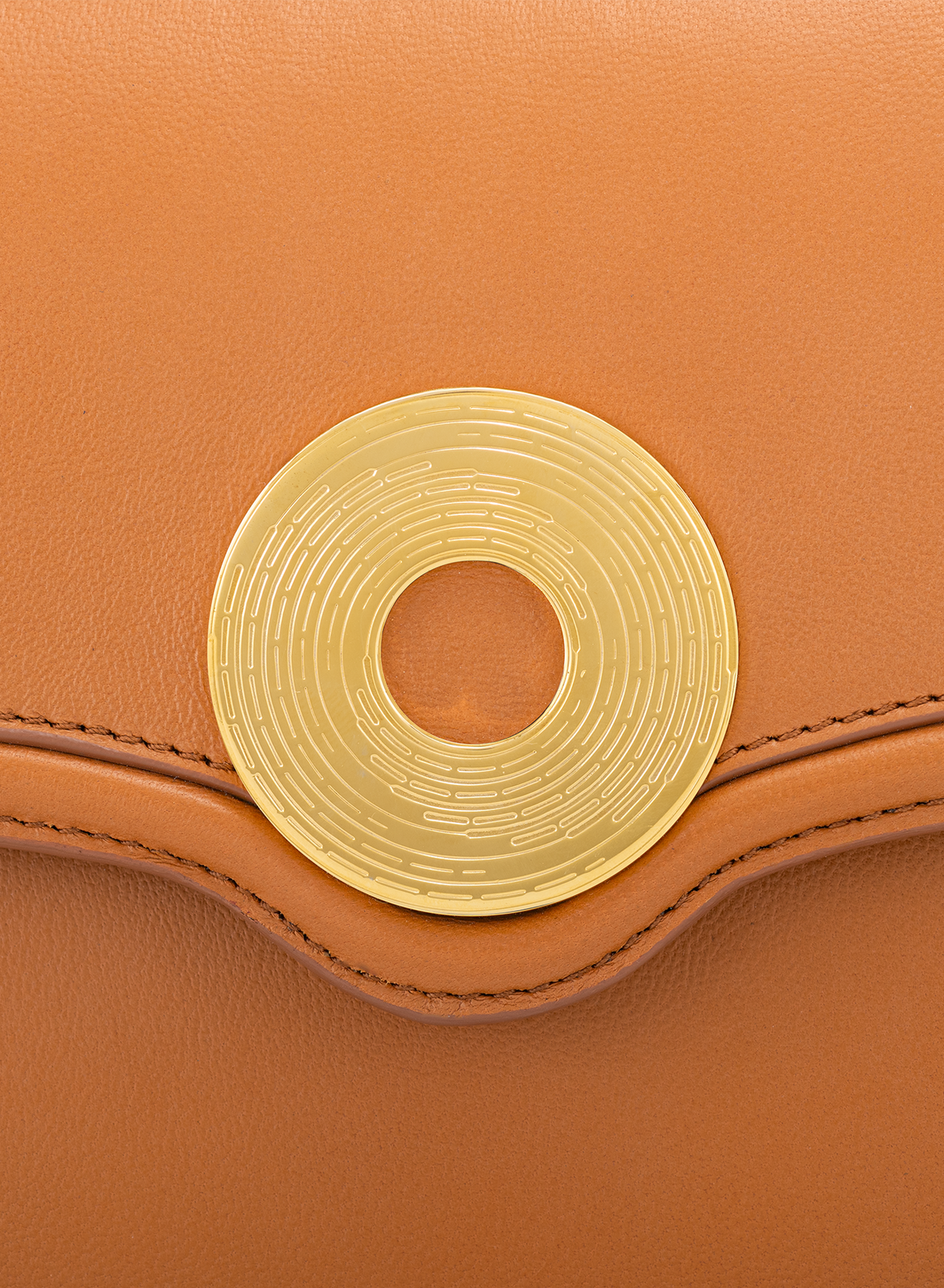 Calista M Monogram in Bruno, close-up detail