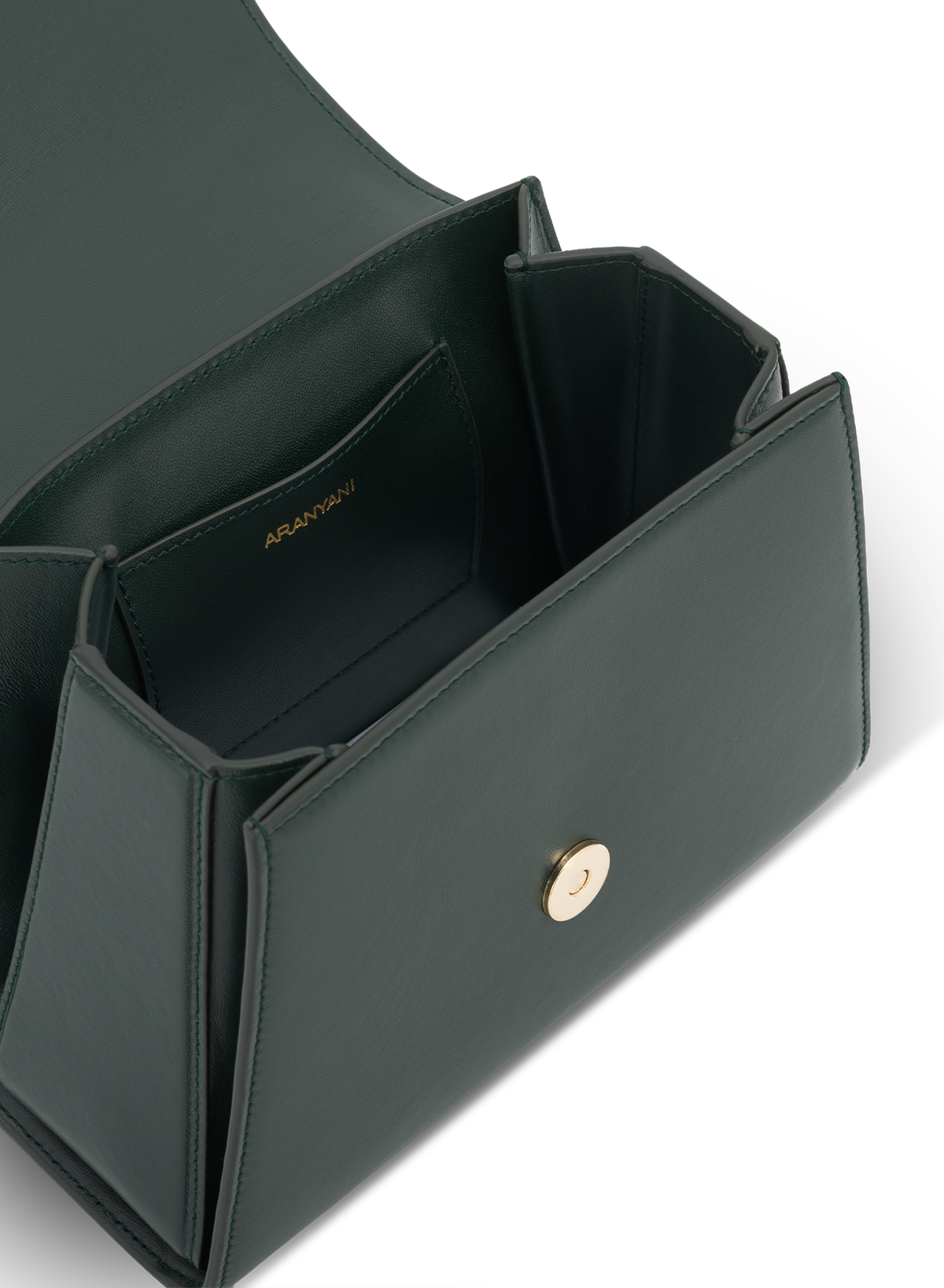 Calista M Monogram in Green, top view