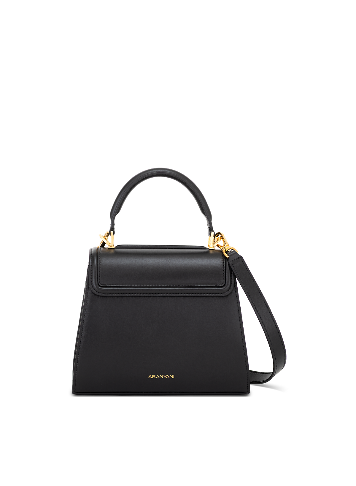 Calista M Mosaic with Zardozi in Obsidian, back view