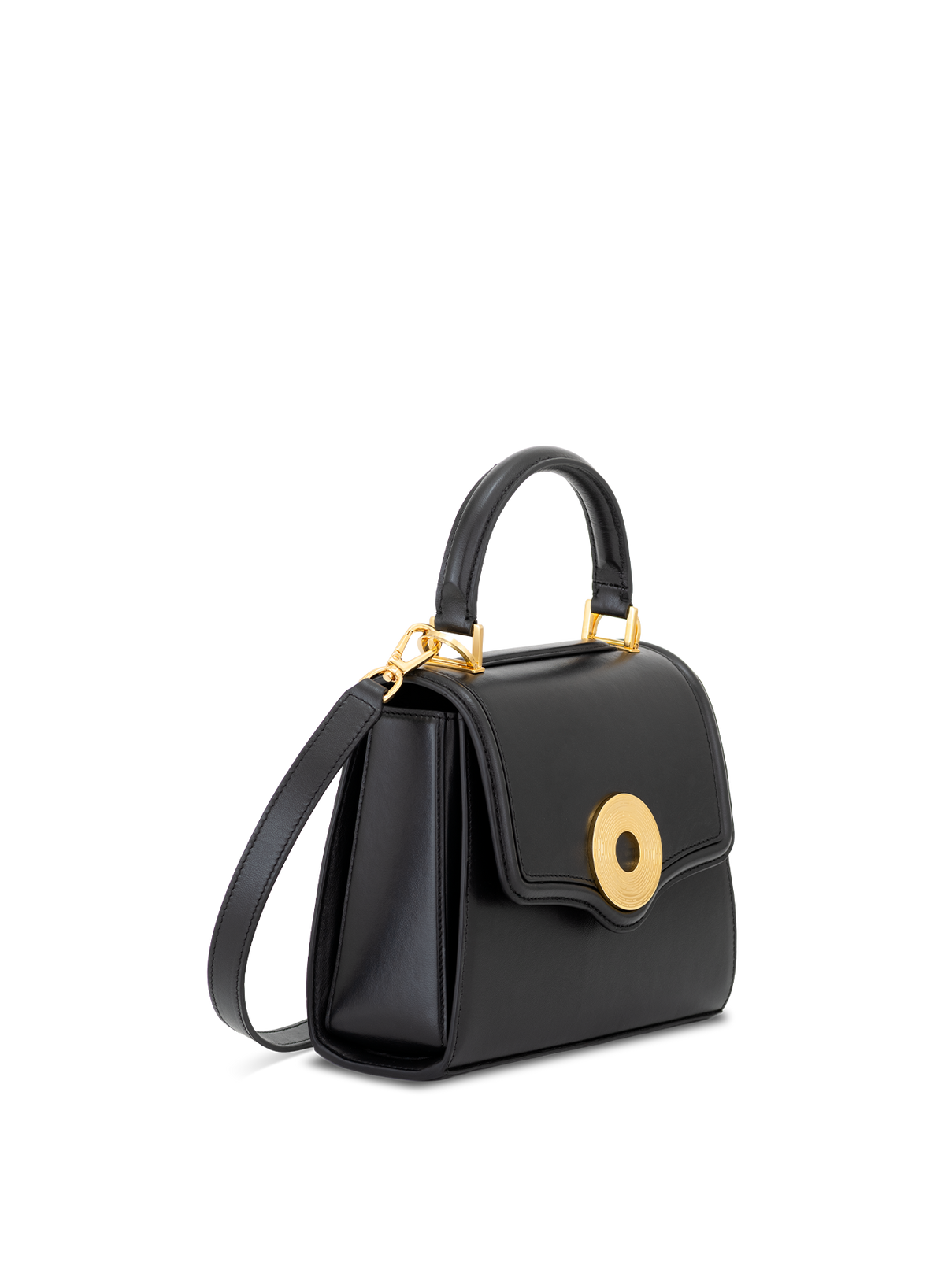 Calista M Monogram in Obsidian, side view