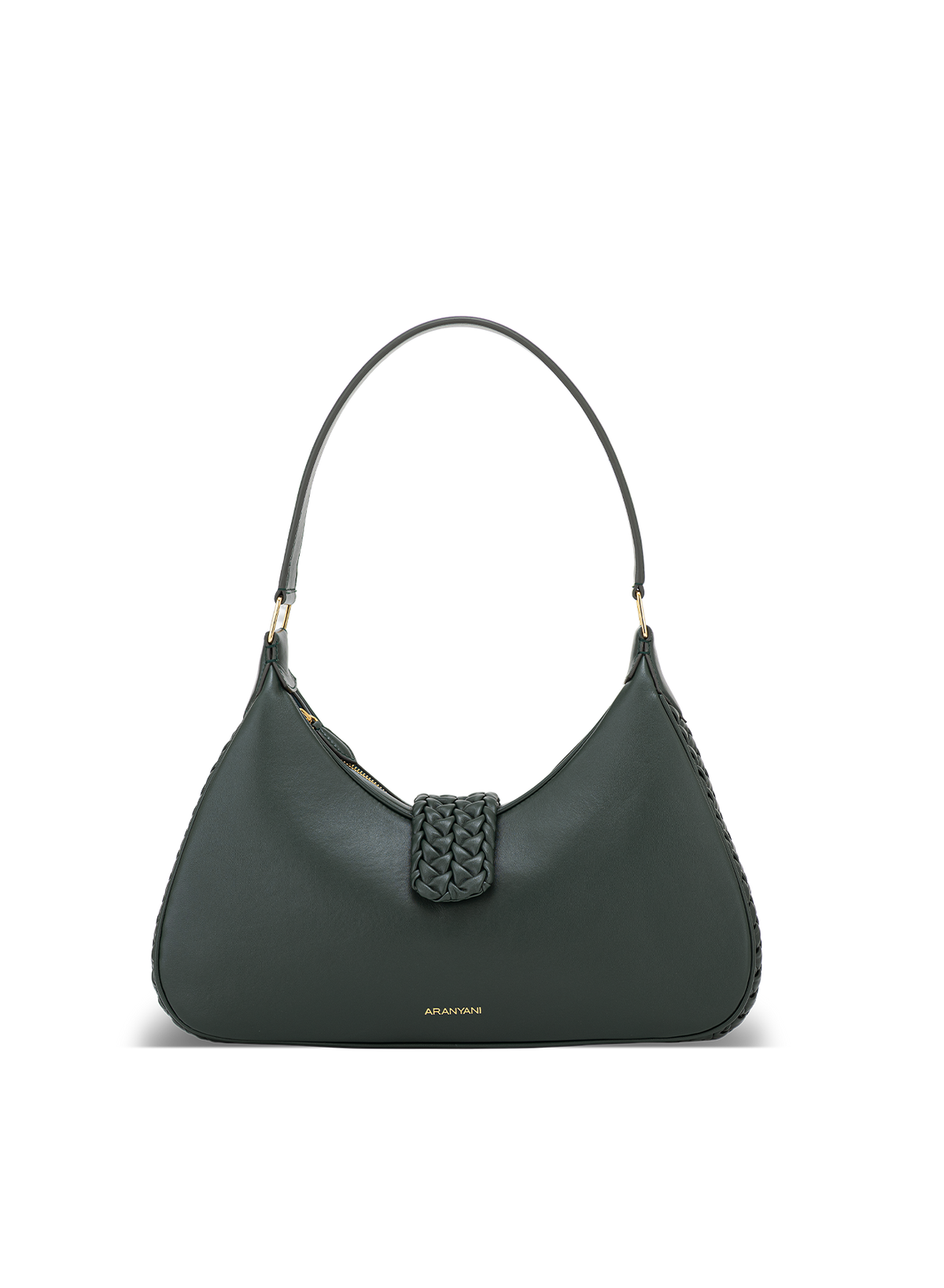 Velora Hand-pleated in Green, front view