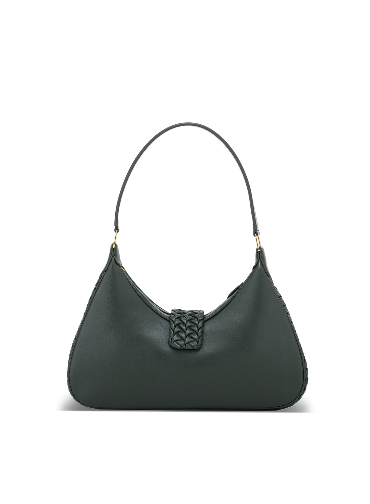 Velora Hand-pleated in Green, back view