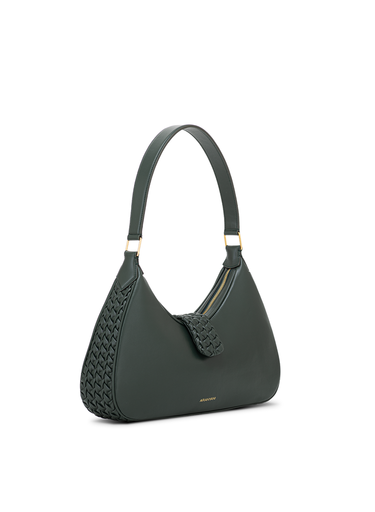 Velora Hand-pleated in Green, side view