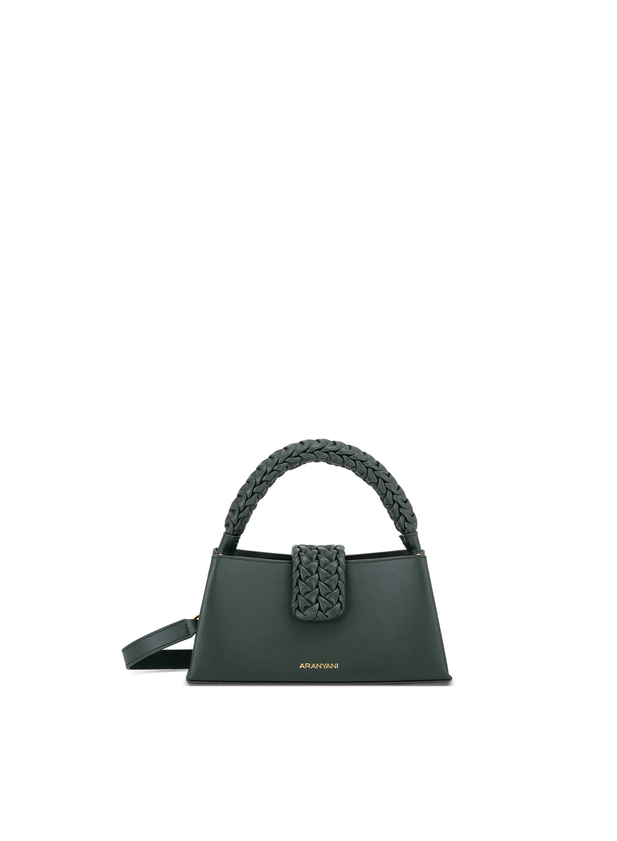 Mira S Hand-pleated in Green, front view