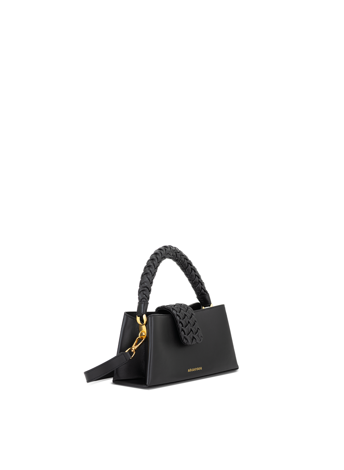 Mira S Hand-pleated in Obsidian, side view