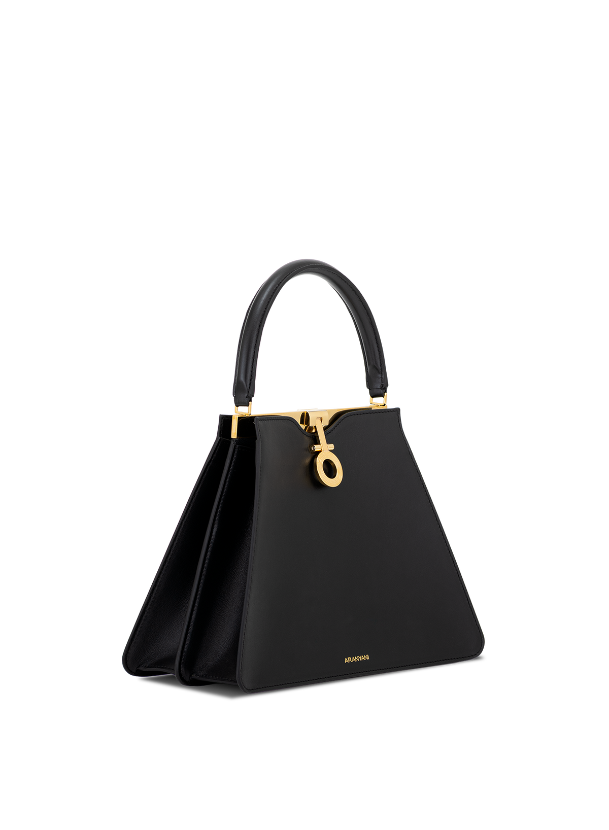 Audra Framed Monogram in Obsidian, side view
