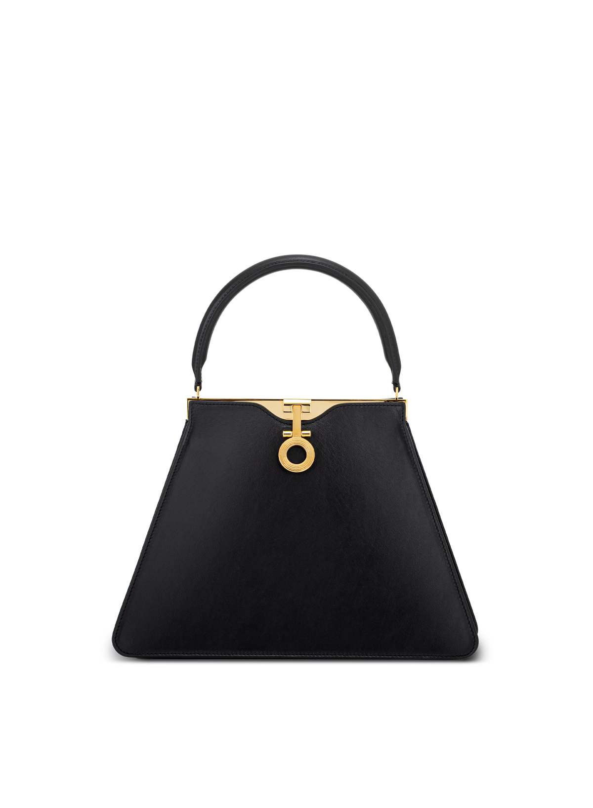 Audra Framed Monogram in Obsidian, back view