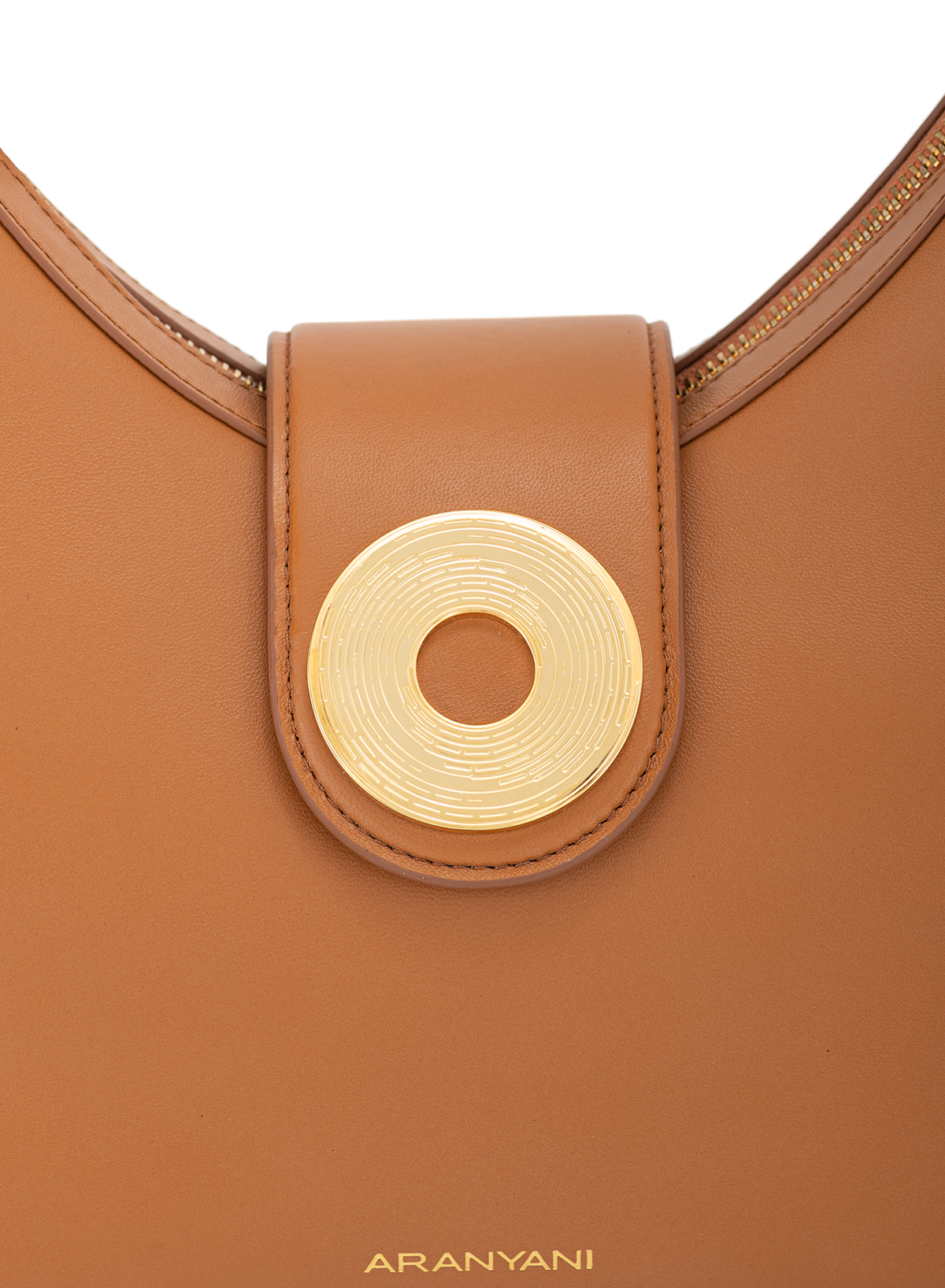 Velora Monogram in Bruno, close-up detail